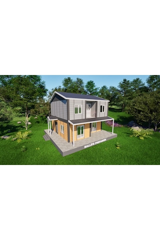 Ballife Prefabrik 130 M2 Standart Dubleks Prefabrik Konut