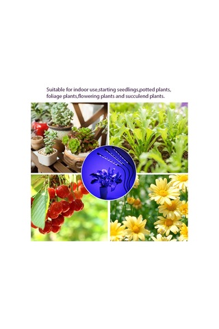 Geeroyoo Usb Bağlantılı 30w Üç Kafalı Bitki Büyütme Lambası - Saksı, Bahçe Ve Sera İçin İdeal Diğer