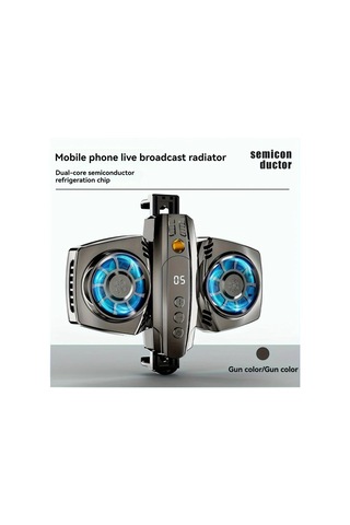 Xuweiwei K4 Gümüş Çift Çekirdekli Soğutucu Telefonlar İçin Dijital Ekranlı Sıcaklık Kontrollü Yarıiletken Soğutucu