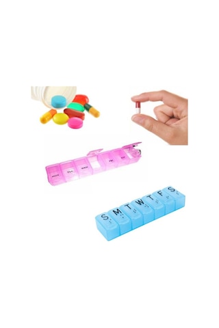 Kapaklı Haftalık İlaç Kutusu 3 Adet Go50603936280 Çok Renkli