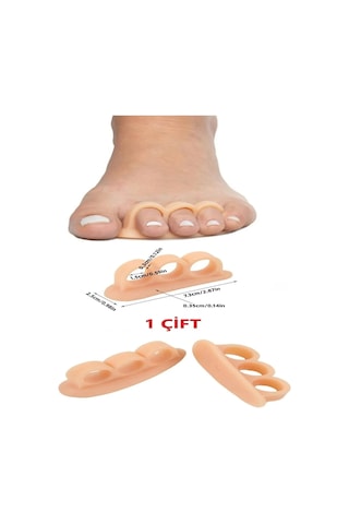 Ozclife Bej Silikon Ayak Parmak Düzeltici Çekiç Parmak Koruyucu