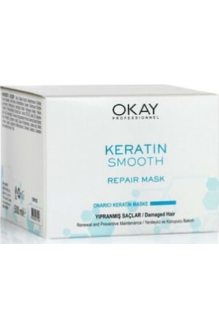 Okay Keratin Smooth Onarıcı Keratin Maske 500 ML