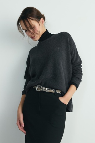 Suud Collection Kahverengi Yılan Desenli Kemer