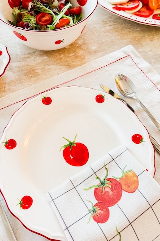 Rakle x Bengi Kurtcebe Pomodoro 2'li Peçete 45x45 cm