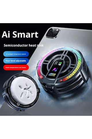 Th06 Pro Manyetik Tablet Ve Telefon Soğutucu Fan 24w Yarı İletken Rgb Soğutma Sistemi Akıllı Sıcaklık Kontrolü