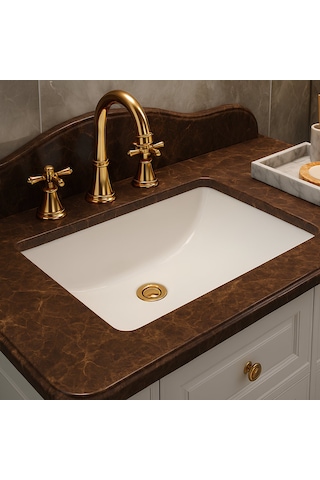 Turavit Hilton Kare Tezgâh Altı Lavabo 41x52 Cm 5027 Diğer