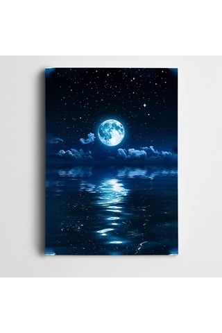 Ay Işığı Ve Masal Dekoratif Kanvas Tablo 70 X 100 Cm