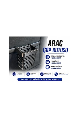 Araç Çöp Kutusu , Araç Kapı Ceplik Çöp Kovası , Universal Araç Koltuk Arkası Çöp Kutusu Çok Renkli