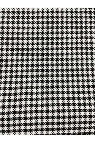 Bakırcı Kumaş Döşemelik Kaz Ayaği Keten Kumaş Premium (Siyah-Beyaz) 100 x 140 cm
