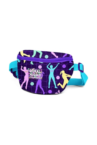 Coral High Mor Voleybol Desenli Bel Çantası 11544 Mor