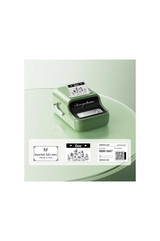 B21s Bluetooth Taşınabilir Termal Etiket Yazıcı-yeşil