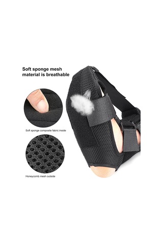 Moveevo Ayak Destek Ortezi Ayak Bileği Desteği Bölümler Halinde Ayarlanabilir Siyah S