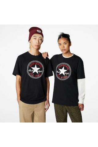 Converse Go-to All Star Patch Logo Unisex Siyah T-shirt