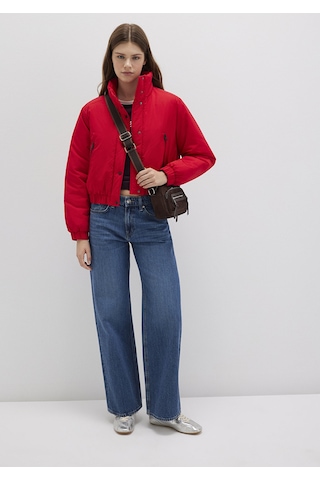 Mavi - Kırmızı Ceket 1110269-90367 Kırmızı