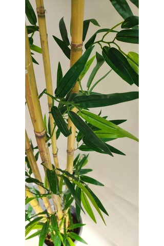 Rüzgar Yapay Çiçekçilik 110 Cm 5 Li Yuvarlak Bambu Yeşil