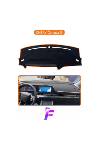 Chery Omada 5 Uyumlu Torpido Örtüsü Çatlama Ve Isıya Karşı Tam Koruma Oto Aksesuar D34 Kahverengi