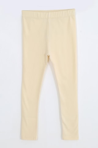 Luess Likralı Süprem Kız Çocuk Tayt Ekru