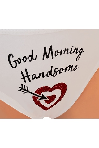 Ebsem Good Morning Handsome Baskılı Kadın Külot Iç Çamaşırı