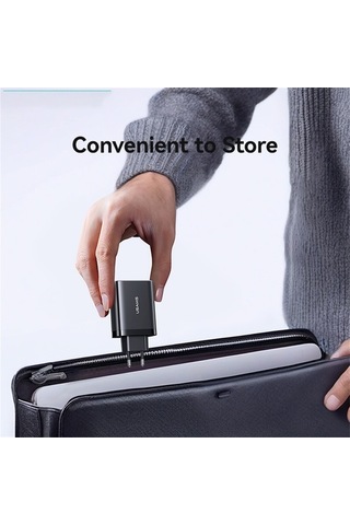 Tongxida Usams Cc296 30w Hızlı Şarj Cihazı Ab Tak Telefon Adaptörü, Tip-c Geri Çekilebilir Kablo Siyah Siyah