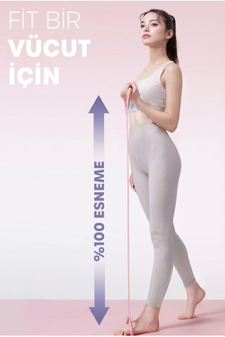 Esneme Bandı Pilates Jimnastik Bandı Yoga Direnç Bandı Isınma Spor Kondisyon Lastiği Hafif 5kg Pembe