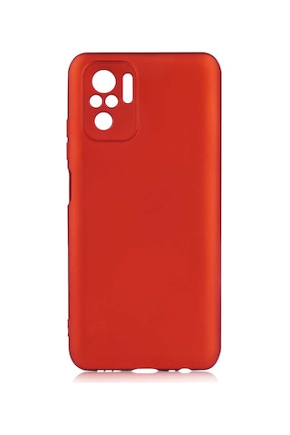 Xiaomi Poco M5s Kılıf Zore Premier Silikon Kapak Kırmızı