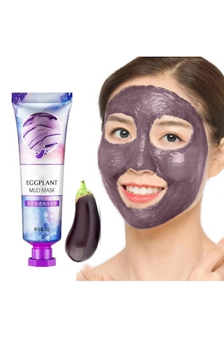 Bioaqua Patlıcan İçerikli Arındırıcı ve Nemlendirici Çamur Kil Maskesi 50 G