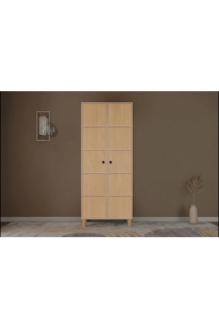 Misea 2 Kapılı Mdf Gardırop Çok Renkli