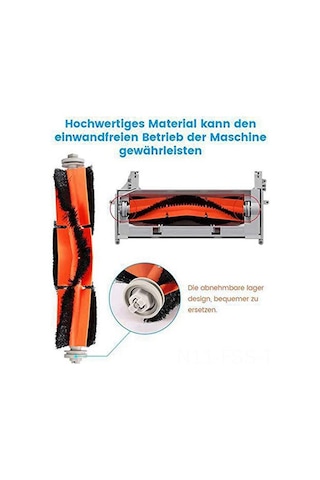Hfambition Xiaomi Stone Süpürge Robotu İçin 2 Set Ana Fırça, Yan Fırça Ve Hepa Filtresi Aksesuarı