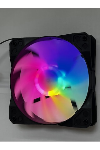 12cm Rainbow Işıklı Kasa Fanı