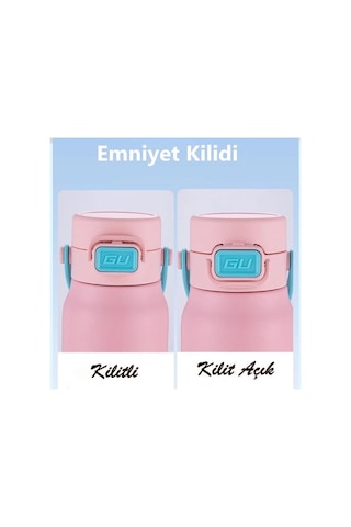 Dodge Çelik Termos Matara 580ml Mavi Mavi
