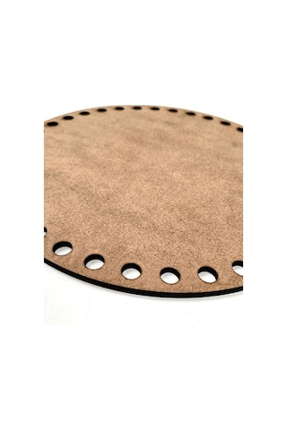 35cm Lazer Kesim Boyanabilir Ham Mdf Makrome Tepsi Plakası