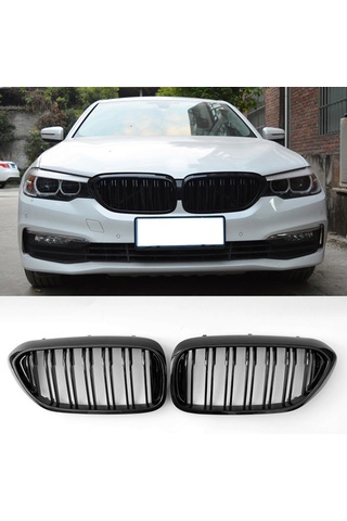 Bmw 5 Serisi G30 F90 Piano Black Ön Panjur M5 Izgara Böbrek