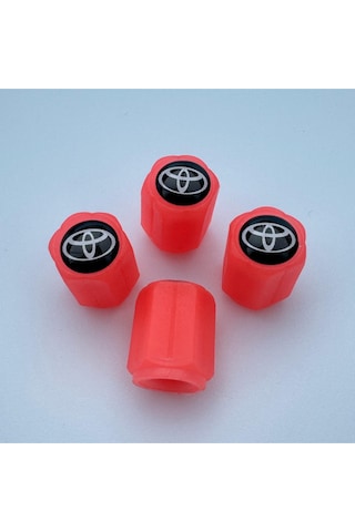 Toyota Yaris İle Uyumlu Logolu Kırmızı Fosforlu Sibop Kapağı Gece Parlayan Neon