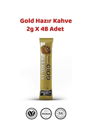 Aladeeb Gold Hazır Kahve 48 x 2 G