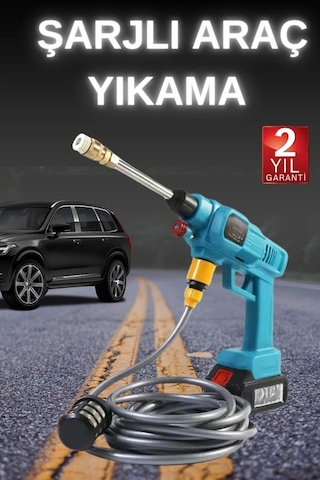 Şarjlı - 154 - Ve Yüksek Basınçlı Oto Yıkama Makinesi Ve Sulama Tabancası Bahçe - Csmo-tex - Yıkama Makinesi