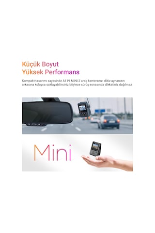 Viofo A119 Mini-2 Hdr 2k 60fps 5ghz Wifi Ve Gps'li Araç Kamerası