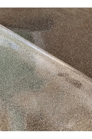 Şeffaf Simli Yuvarlak Masa Örtüsü