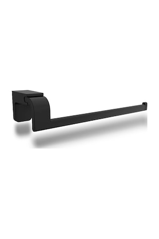Banyo Lavabo Mutfak Aparat Uzun Kağıt Havluluk Standı Kağıtlık 26 Cm Paslanmaz Metal Sağlam Siyah Genel
