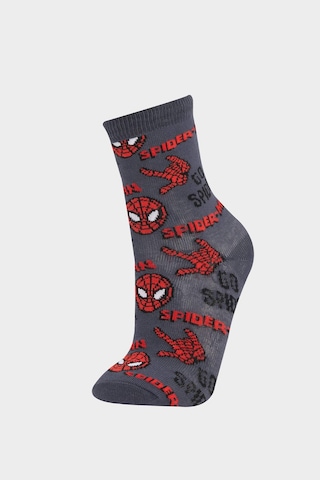 DeFacto Erkek Çocuk Marvel Spiderman 2'li Pamuklu Uzun Çorap E5167A8NSKR1