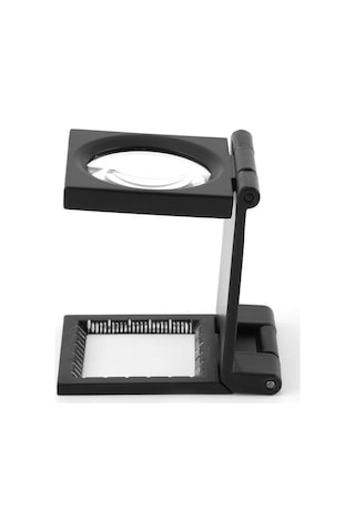 10x28mm Üç Katlanır 10x Büyüteç Çinko Alaşımlı Büyüteç Ölçekli Büyüteç