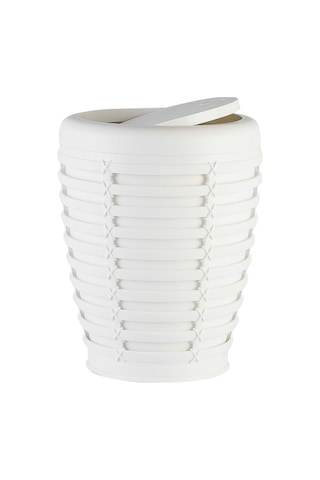 Primanova Palm Çöp Kovası Beyaz 5 Litre