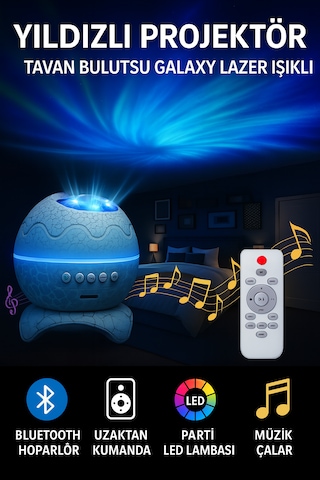 Projektör Işık Çocuklar İçin Eğitici Bluetooth Hoparlör Dinazor