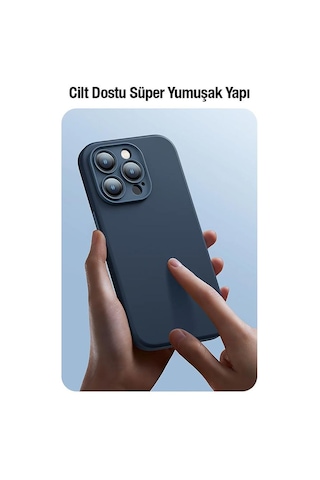 Baseus Kamera Korumalı Apple Uyumlu iPhone 14 6.1 Silikon Kılıf Ve Ful Kaplama Kırılmaz Ekran Koruyucu Seti