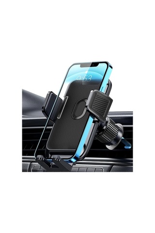Primepickings 360 Derece Dönebilen Araç Havalandırma Telefon Tutucu Abs Siyah 4-7 Inç Android İos Uyumlu