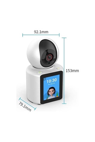 Divex Cm-16 5mp Hd Ekranlı Çift Yönlü Görüntülü Görüşme Özellikli Bebek Ve Güvenlik Kamerası, Beyaz