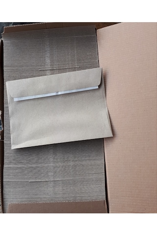 Sarı Elvan Zarf 500 Adetli Kutu