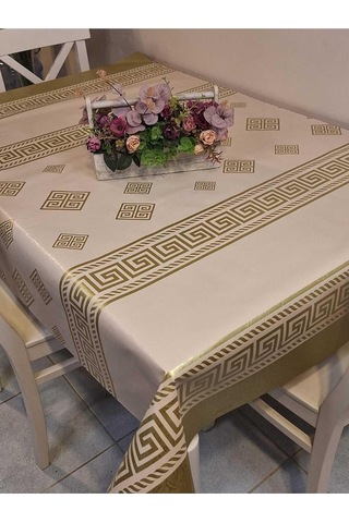 Elyaflı Pvc Muşamba - Desenli Silinebilir Masa Örtüsü 140 X 200 Çok Renkli