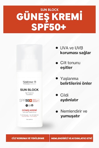 Sisteme 11 Sun Block Güneş Kremi 75 Ml