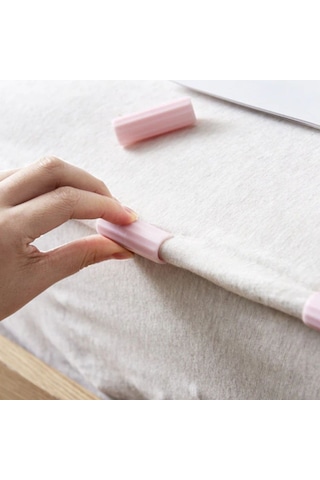 12 Adet Çok Amaçlı Çarşaf Tutucu, Sabitleyici ,kaydırmaz Nevresim Örtü Düzenleyici Klipsler 5256 Çok Renkli