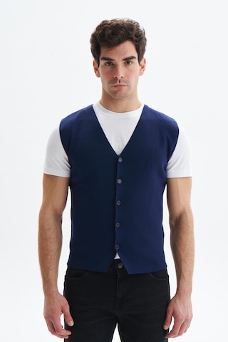 AR-MA Arma Erkek Slim Fit Basic %100 Pamuk Triko Yelek K9kro0853 Lacivert